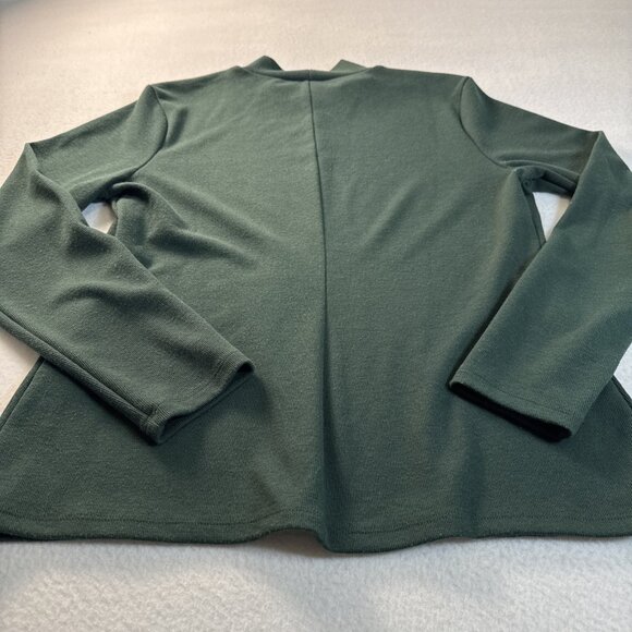 Banana Republic Women's Large Green Ribbed Knit Mock Neck - Picture 7 of 7